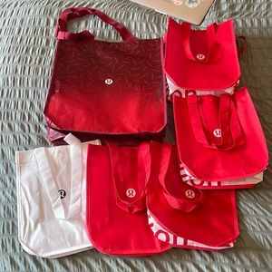 Lululemon reusable tote bags